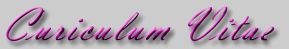 Curiculum Vitae
